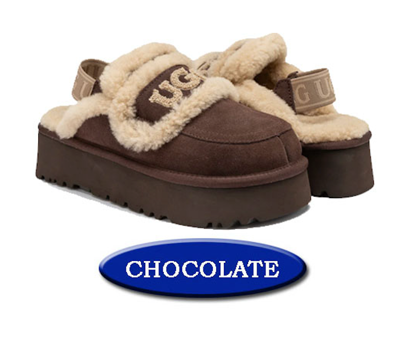 Ozwear OB938PD Violet Shearling Platform Slipper