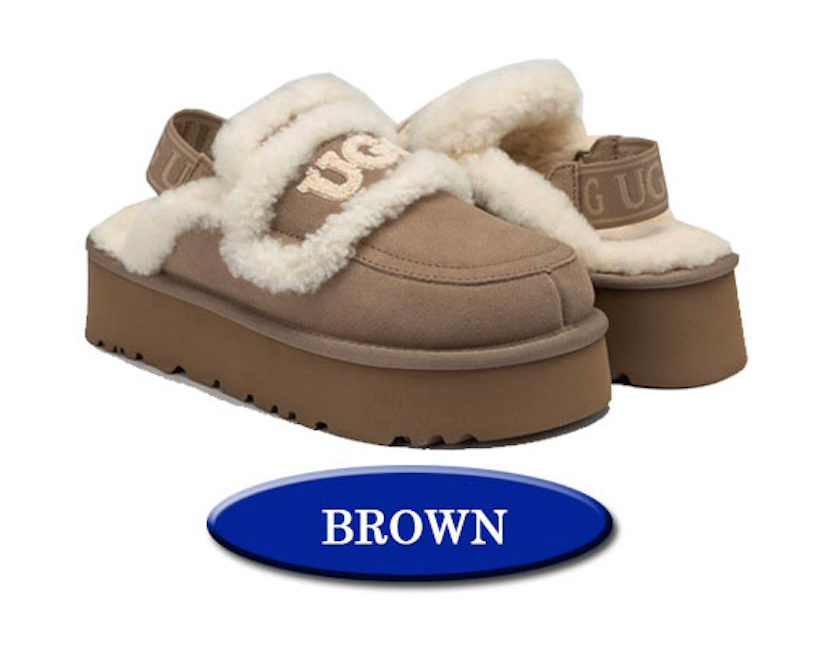 Ozwear OB938PD Violet Shearling Platform Slipper