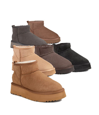 Ozwear 658P Platform Ultra Mini Boots