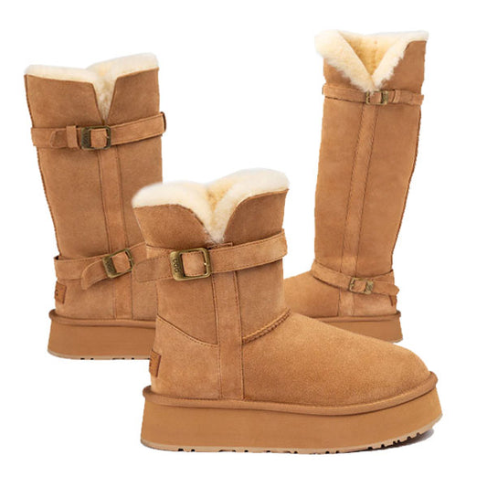 Ozwear OB890 Platform Buckle Boots
