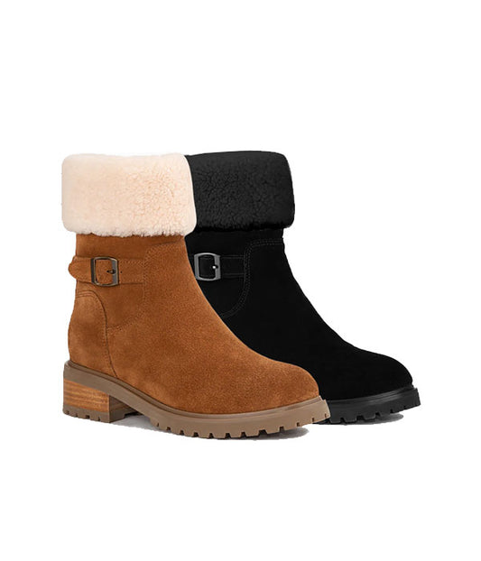 Ozwear OB752 Violet Ankle Zip Boots